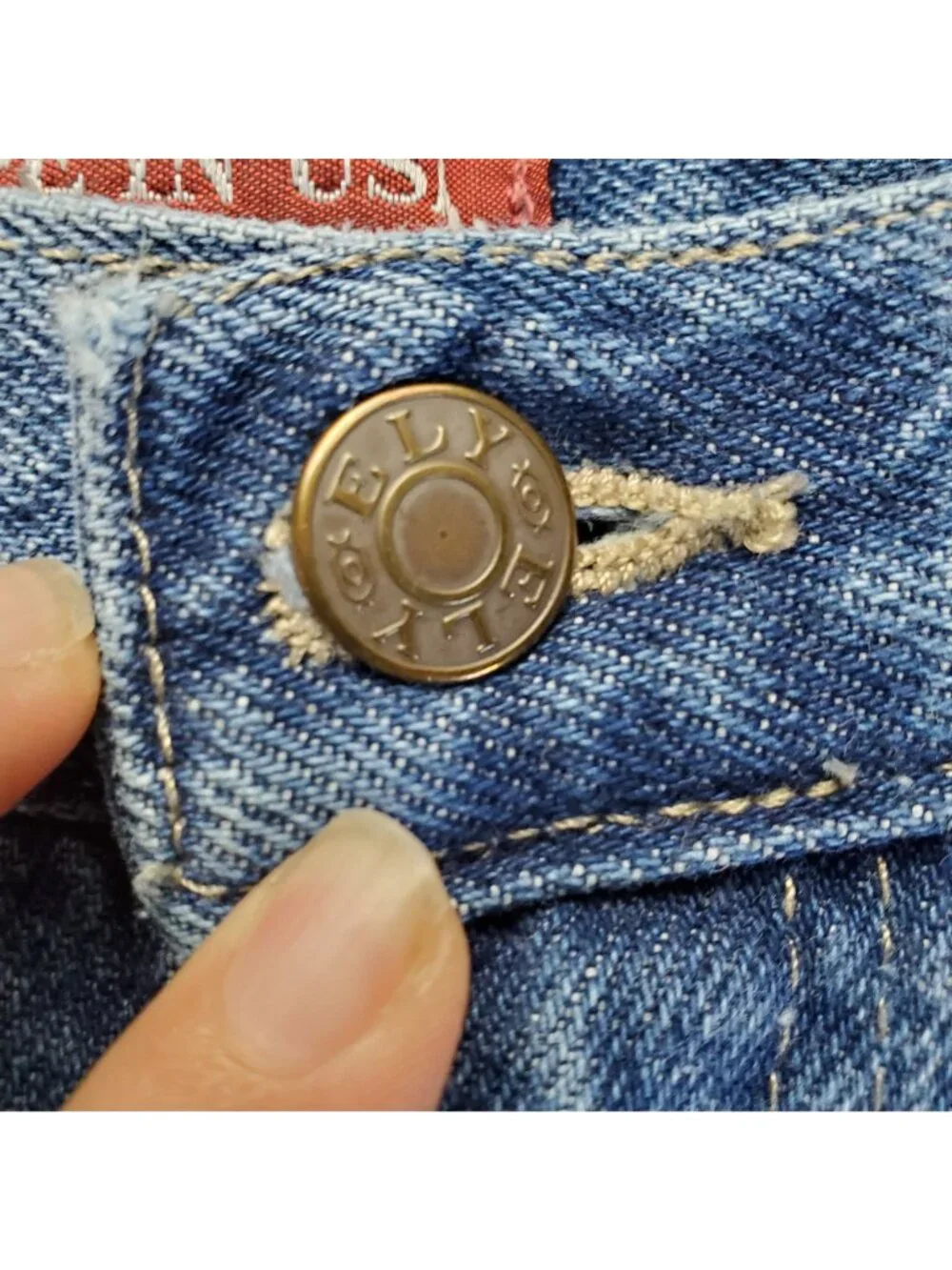 Ely Cattleman Jeans Mens 36x32 Blue Classic Fit Straight Leg Denim USA *Read*